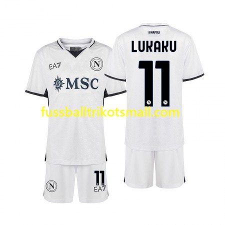 Fußballtrikots Napoli Lukaku 11 Kinder 2024-2025 Kurzarm Auswärts-trikot kaufen